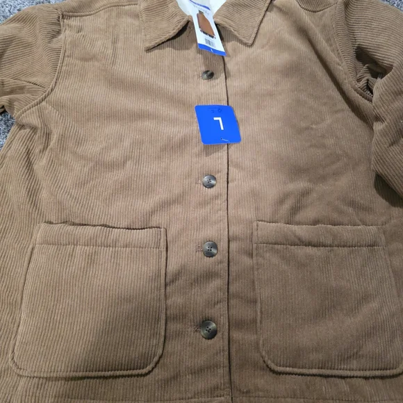 Boston Traders Tan Corduroy Jacket with Sherpa Collar - Picture 4 of 4